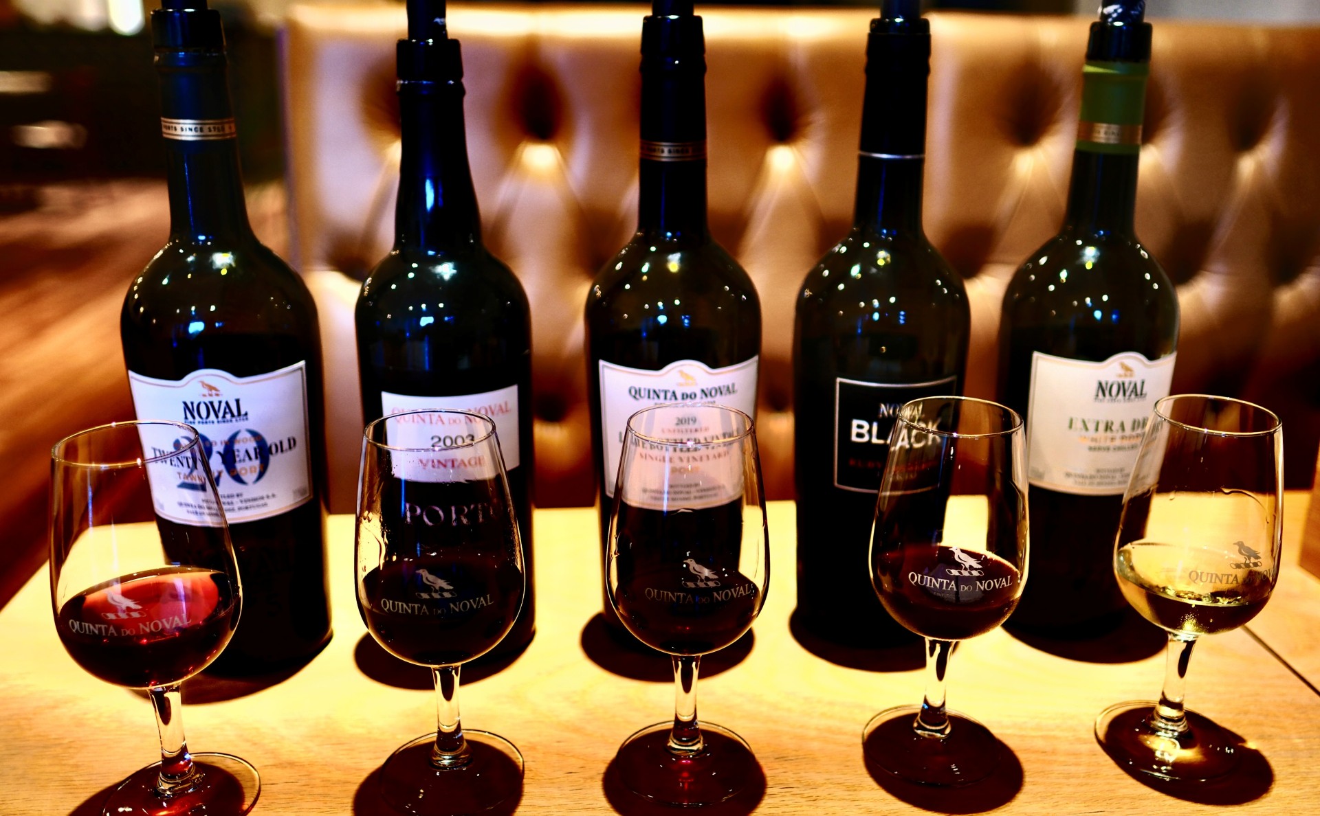 Quinta do Noval Ports presented for tasting in Pinhão